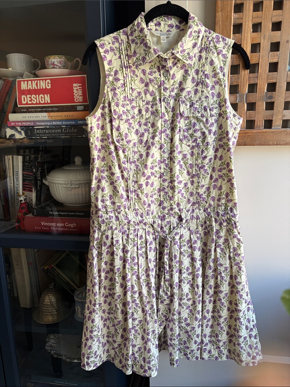 Brooks Brothers Liberty London Dress with Purple Floral Print